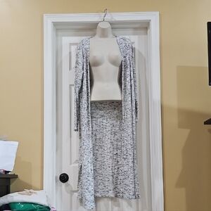 Lane Bryant Gray Long Cardigan